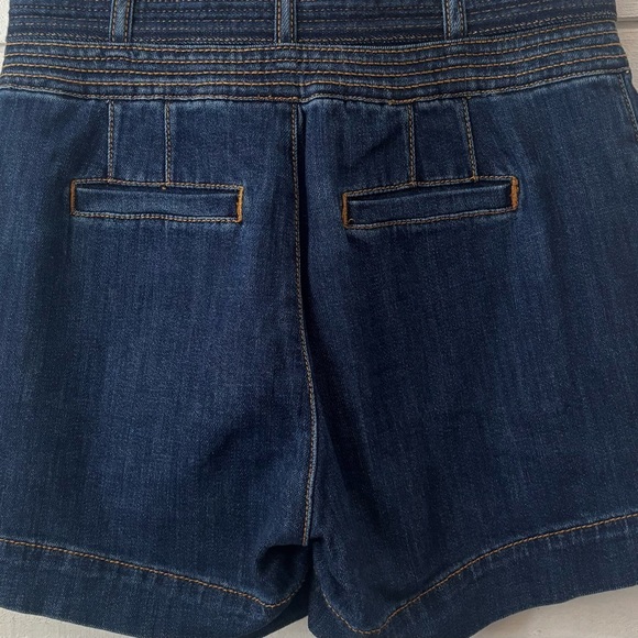 Anthropology Pilcro and the Letterpress Blue Jean Shorts with Paper Bag Waist - Picture 4 of 16
